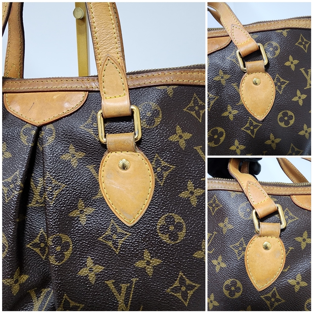 LOUIS VUITTON Monogram Palermo PM Shoulder Bag Brown - Picture 9 of 16